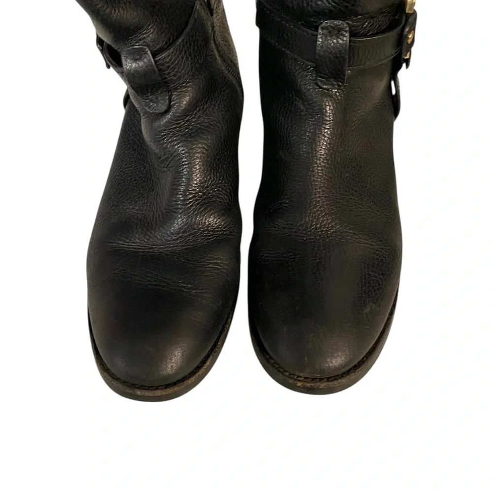 Tory Burch Black Tall Leather Boots